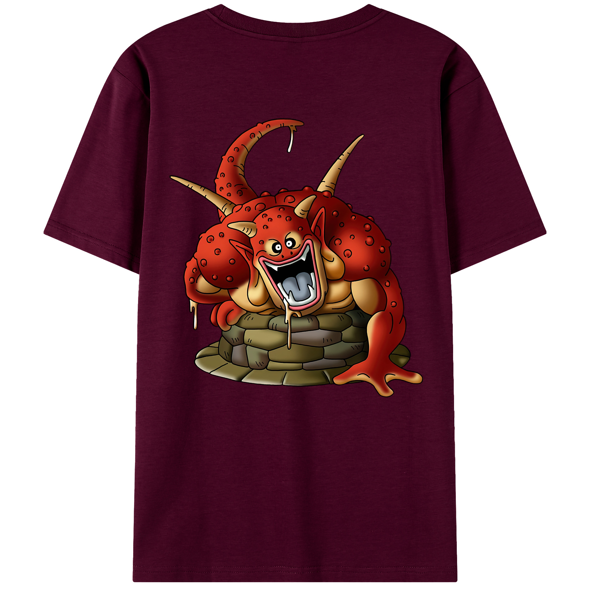 （画像用） ドラゴンクエスト Doragon Kuesuto Dragon Quest レディース半袖Tシャツ(バックプリント)
